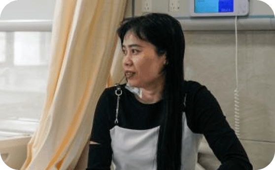 Chị Hằng chia sẻ sau ca điều trị.